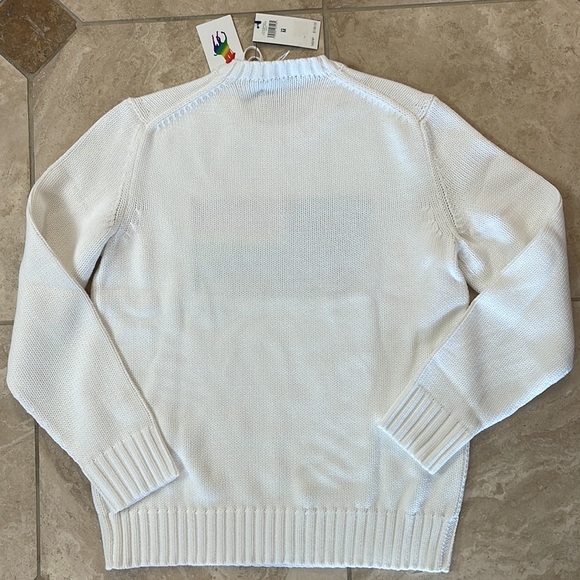 Polo Ralph Lauren white knitted sweater. - Picture 4 of 4